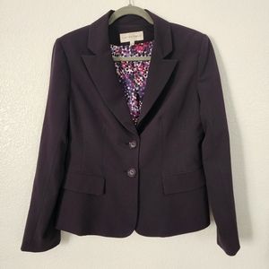 Jones New York dark plum blazer, size 10